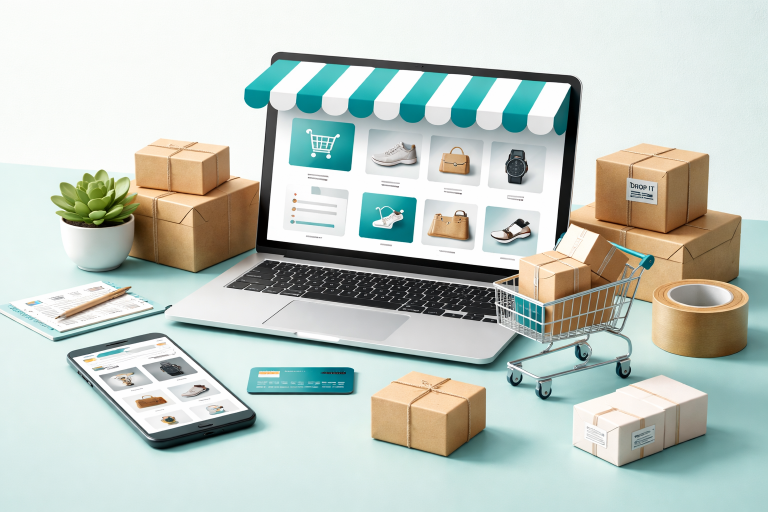 انشاء متجر الكتروني دروبشيبينغ