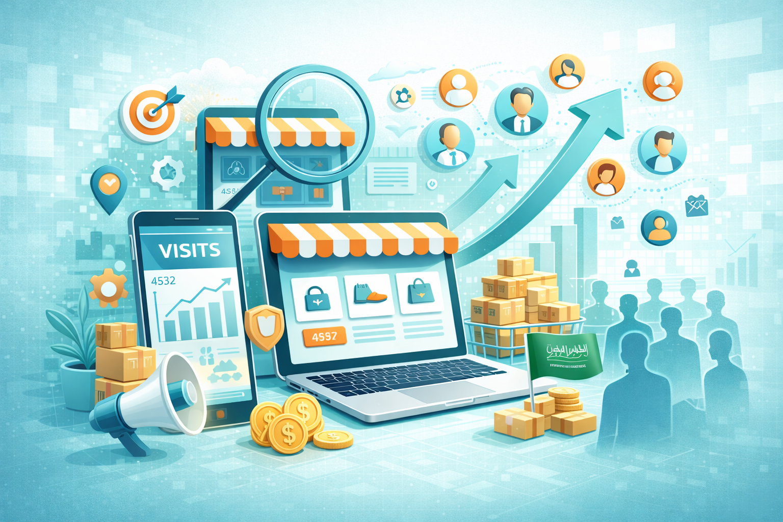 زيارات المتجر